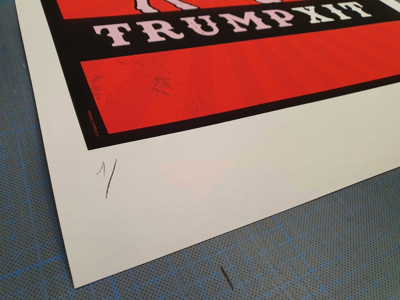 S/F - Trumpxit 50 x 70 cm - Numérotée et signée - Timed edition